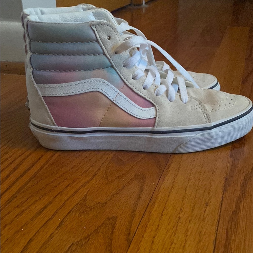 Vans High-Top Sneakers with Pastel Accents